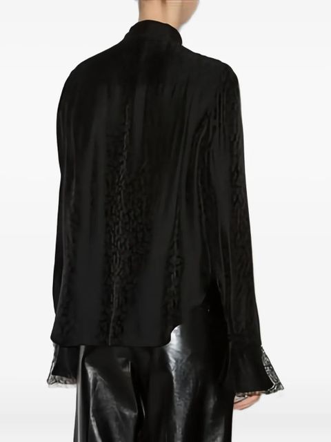 ISABEL MARANT Raphaella ruffled-cuff blouse - Black