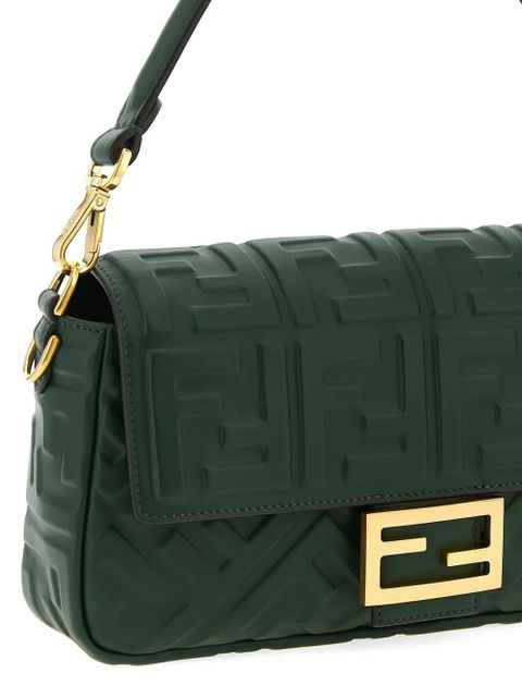FENDI Baguette leather shoulder bag - Green