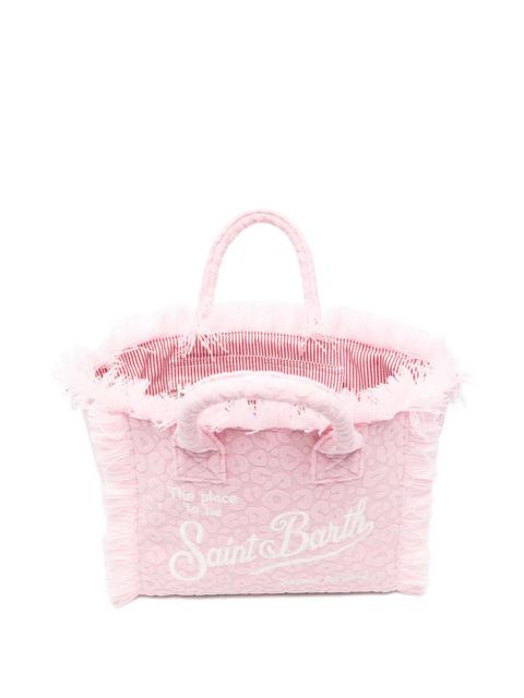 MC2 Saint Barth fringed-trim tote bag - Pink