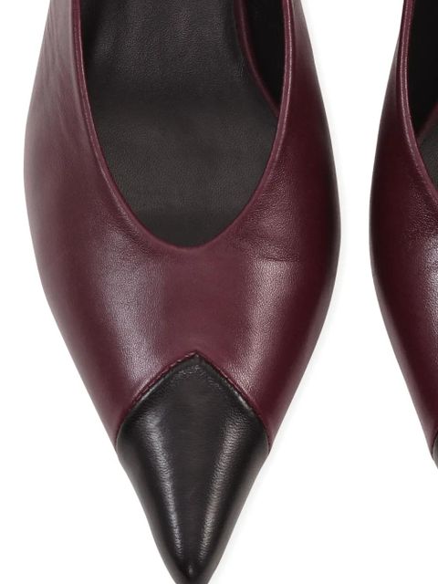 ROTATE BIRGER CHRISTENSEN slingback leather pumps - Red - zdjęcie produktu nr 2