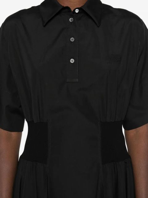 LOEWE polo-neck midi dress - Black