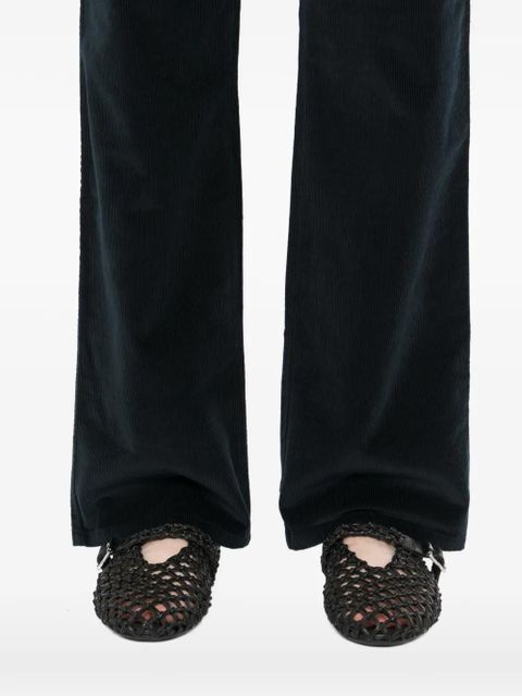 TOTEME straight cord trousers - Black