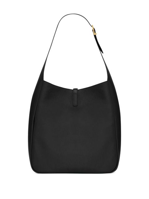 Saint Laurent large Le 5 à 7 leather shoulder bag - Black