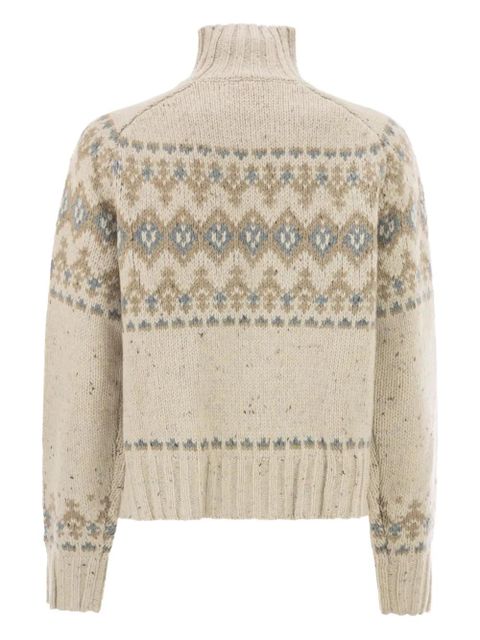 MC2 Saint Barth Myra Donegal high-neck sweater - Neutrals - zdjęcie produktu nr 2