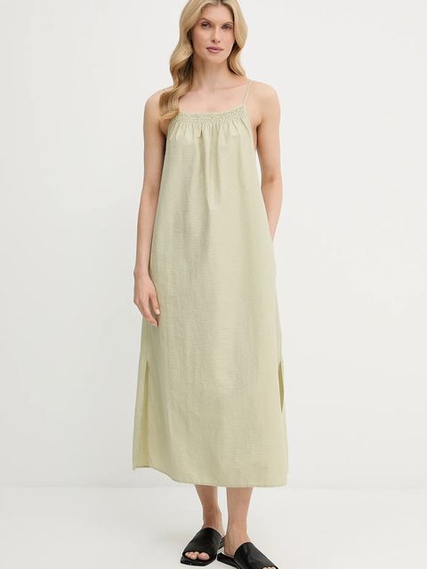 Marc O'Polo sukienka kolor zielony midi prosta 5000006348 - zdjęcie produktu nr 1