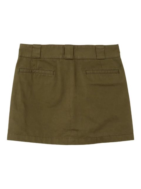 RE/DONE pockets cotton mini skirt - Green