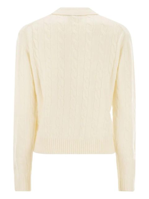 MC2 Saint Barth Savoy cable-knit polo shirt - Neutrals