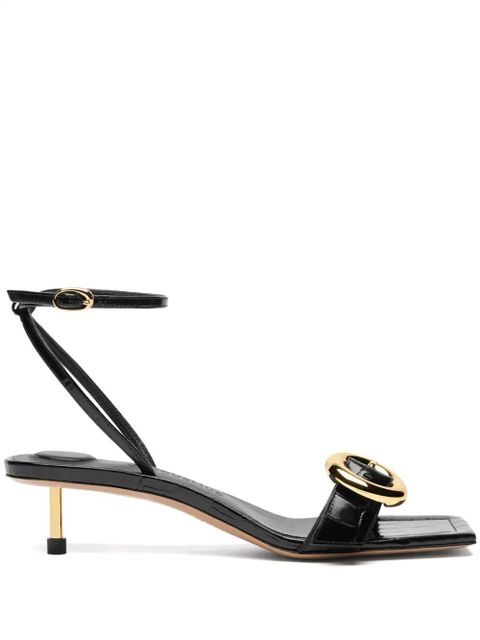 Jacquemus 40mm Les Regalo leather sandals - Black - zdjęcie produktu nr 1
