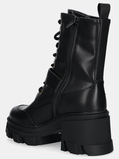 Versace Jeans Couture botki damskie kolor czarny na słupku 79VA3S86 71570 899