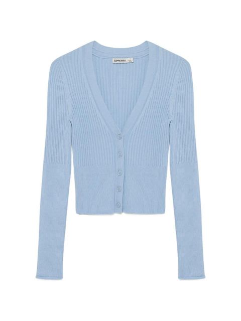 Simkhai Ailany ribbed cardigan - Blue - zdjęcie produktu nr 1