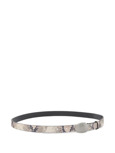 PINKO embossed-leather buckle belt - Grey - zdjęcie produktu nr 2