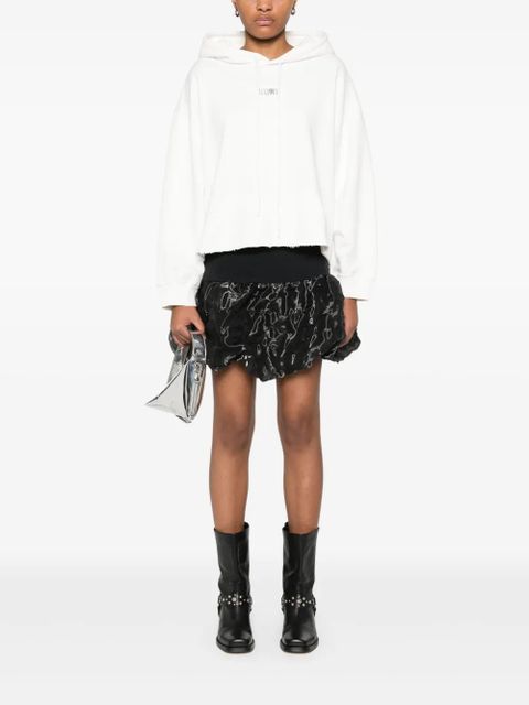 MM6 Maison Margiela numbers-motif hoodie - White - zdjęcie produktu nr 2