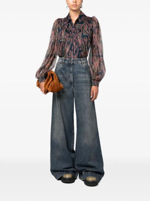 ETRO logo-embroidered jeans - Blue - zdjęcie produktu nr 2