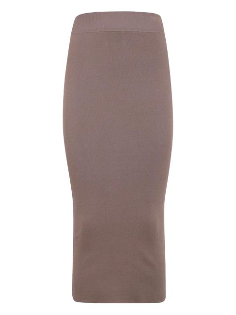 ENTIRE STUDIOS ribbed-knit midi skirt - Neutrals - zdjęcie produktu nr 1