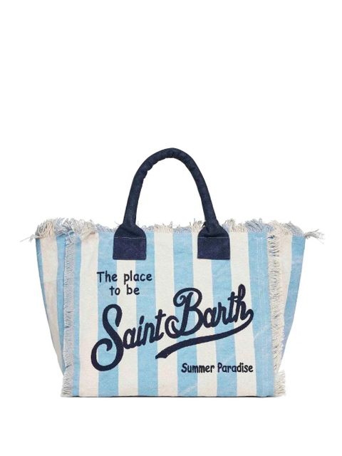 MC2 Saint Barth regular Vanity vertical-stripes tote bag - Blue - zdjęcie produktu nr 1