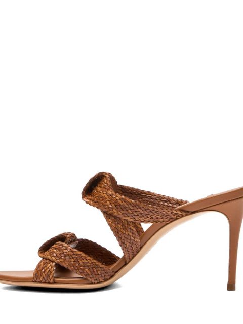Casadei Julia Mariposa heeled mules - Brown