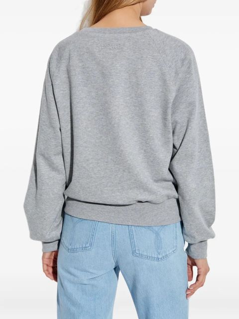 Versace raglan-sleeve safety-pin sweatshirt - Grey