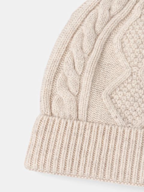 Answear.LAB czapka wełniana kolor biały