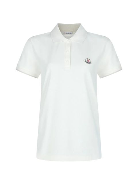 Moncler button logo patch T-shirt - White - zdjęcie produktu nr 1