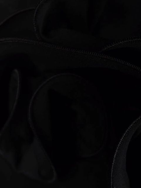 Magda Butrym floral-effect bikini top - Black