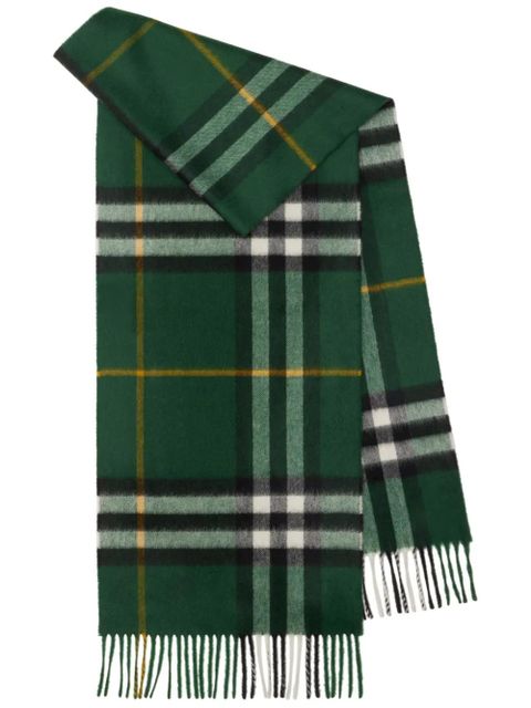 Burberry check cashmere scarf - Green - zdjęcie produktu nr 1