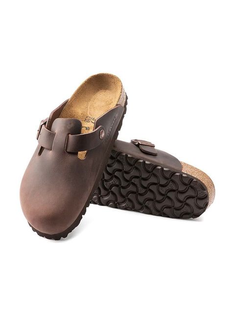 Birkenstock klapki skórzane Boston