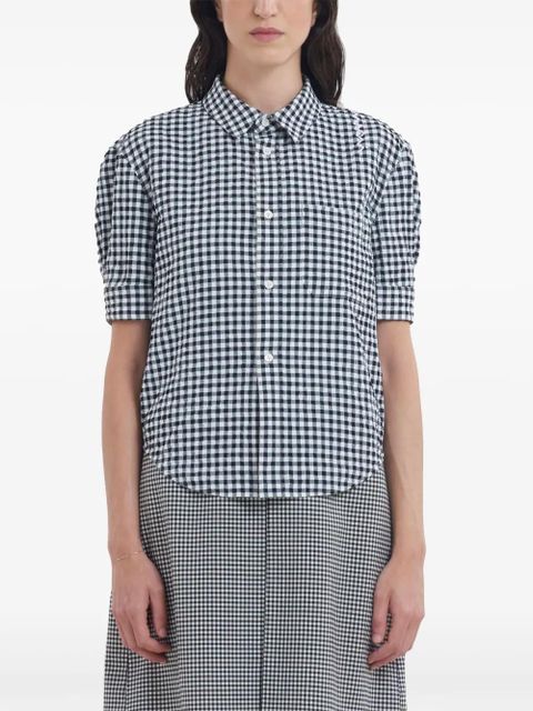 Marni check pattern shirt - Black