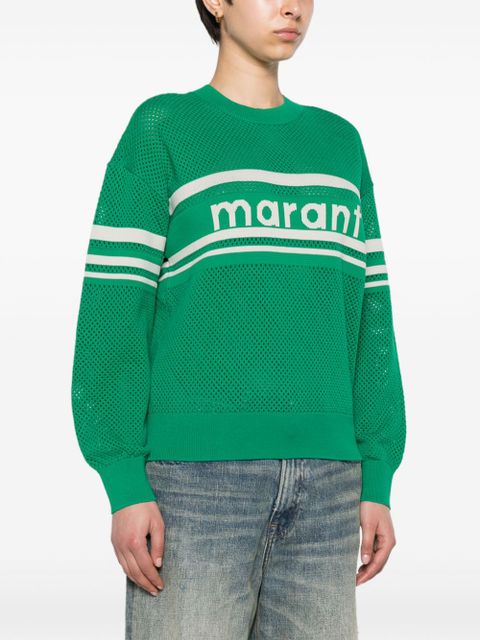 MARANT ÉTOILE Arwen open-knit jumper - Green