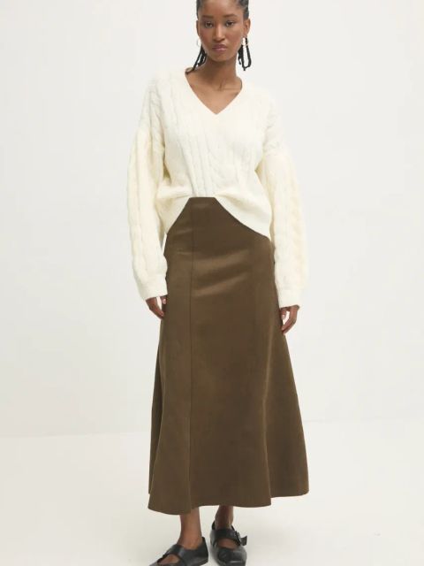 Answear.LAB sweter z wełną kolor beżowy