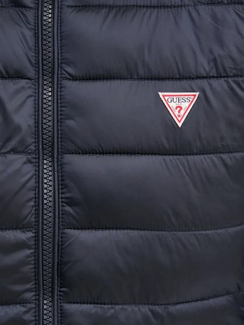 Guess Jeans kurtka kolor granatowy przejściowa W5RL99 WHAB2