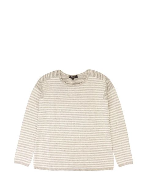 Loro Piana striped cashmere sweater - Neutrals - zdjęcie produktu nr 1