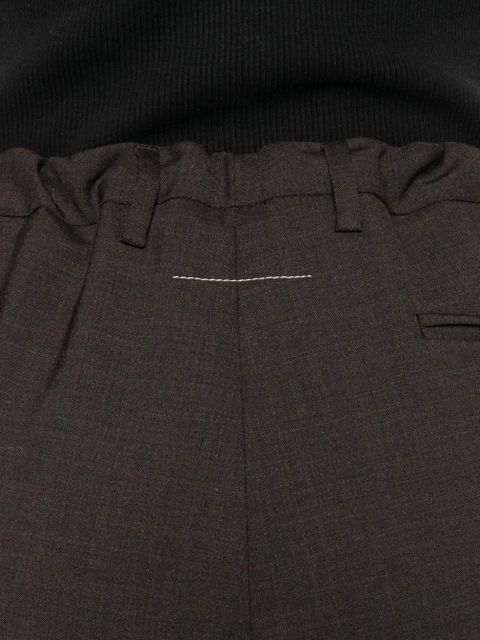 MM6 Maison Margiela pleated trousers - Brown