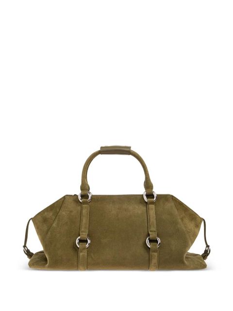 Alexander McQueen suede ring-detail tote bag - Green - zdjęcie produktu nr 2