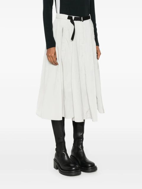 Moncler A-line midi skirt - Grey