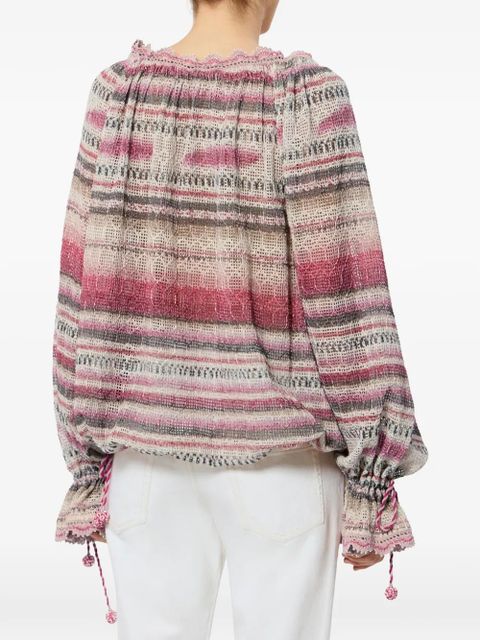 ISABEL MARANT Nalyna striped top - Pink