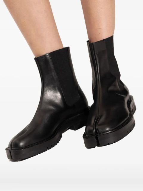 Maison Margiela Tabi elasticated-sides chelsea boots - Black