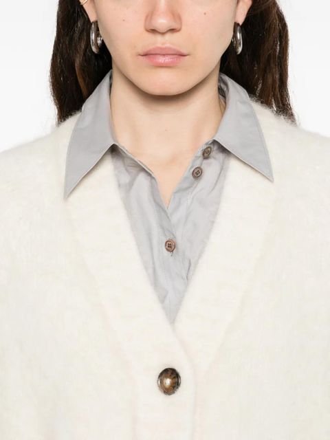 LouLou de Saison Lynn buttoned cardigan - White