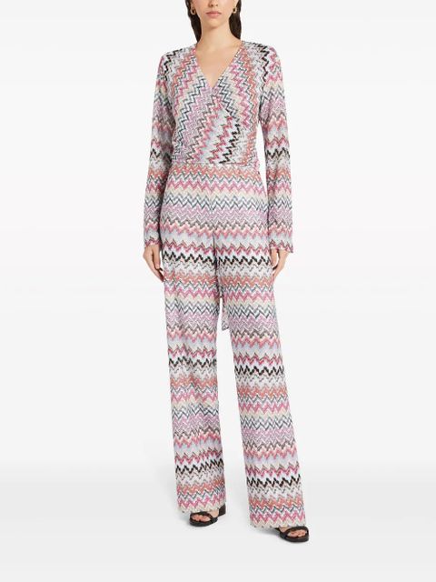 Missoni zig zag-pattern jumpsuit - Pink - zdjęcie produktu nr 2