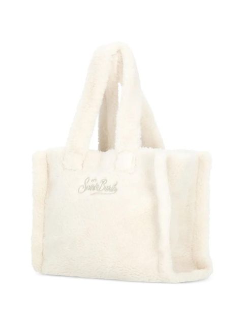 MC2 Saint Barth Colette Teddy logo embroidered tote bag - White