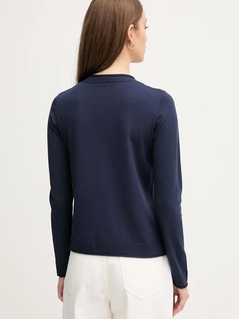 Sisley kardigan damski kolor granatowy lekki 17Q3M5203 - zdjęcie produktu nr 2