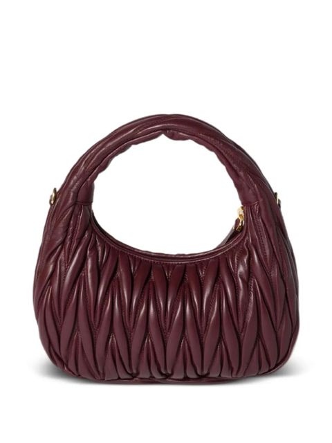 Miu Miu Wander matelassé shoulder bag - Red - zdjęcie produktu nr 2