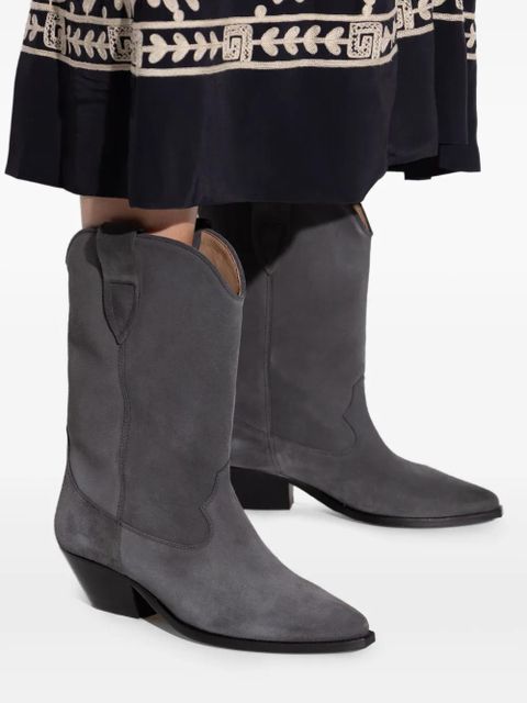 ISABEL MARANT 40mm Duerto suede ankle boots - Grey