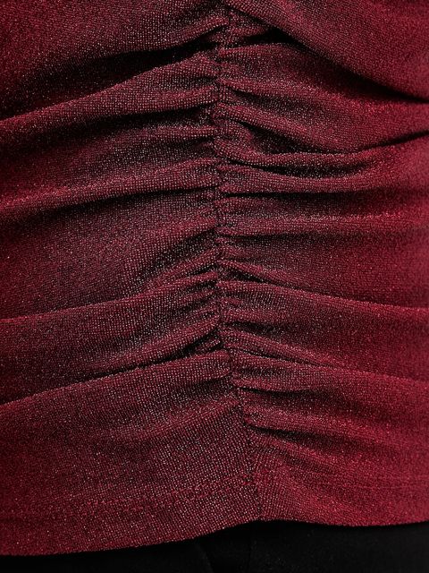 Joseph Ribkoff bluzka damska kolor bordowy gładka 254162