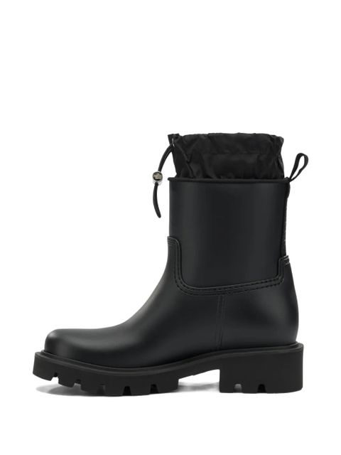 Moncler logo-patch pull-on boots - Black