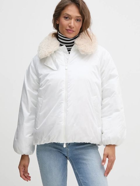 Save The Duck kurtka PETAL damska kolor biały zimowa oversize D31841W.JADE19