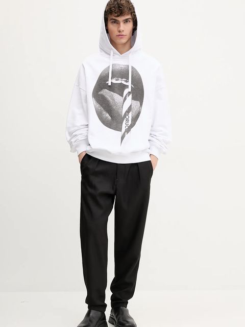 Fiorucci bluza bawełniana Mouth Print Relaxed Fit Hoodie