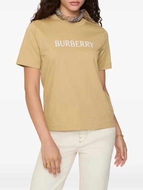 Burberry logo cotton T-shirt - Neutrals