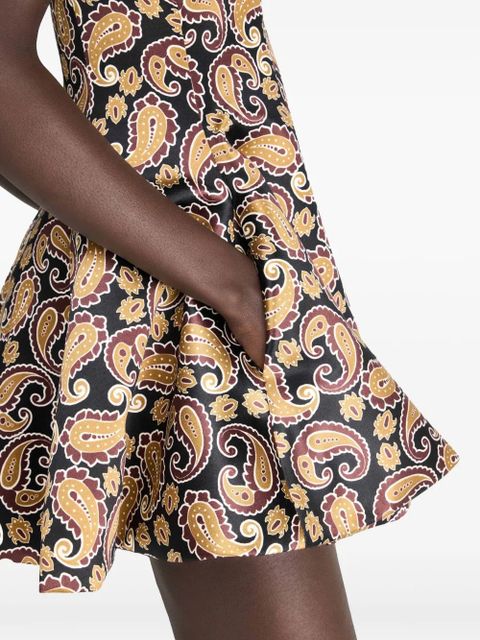 JW Anderson paisley-print mini dress - Black