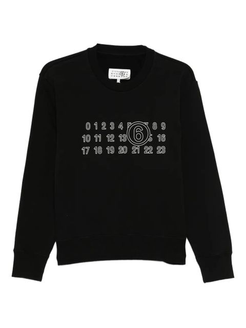 MM6 Maison Margiela logo-print sweatshirt - Black - zdjęcie produktu nr 1