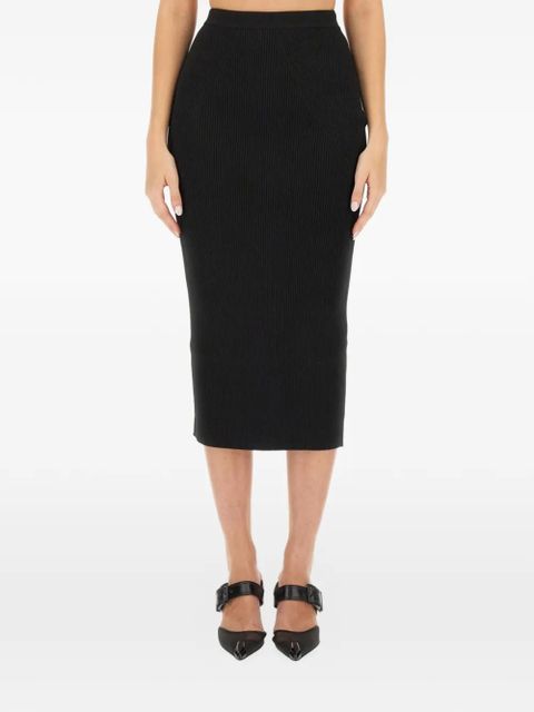 Alexander McQueen knitted pencil midi skirt - Black - zdjęcie produktu nr 1